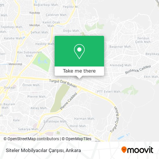 Siteler Mobilyacılar Çarşısı map