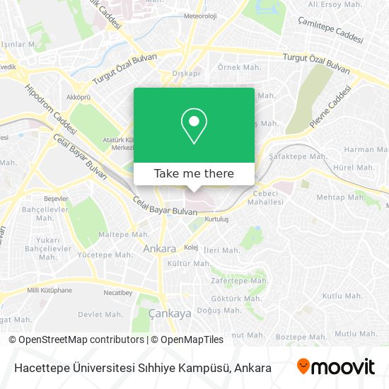 Hacettepe Üniversitesi Sıhhiye Kampüsü map