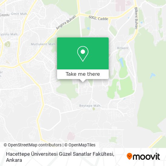 Hacettepe Üniversitesi  Güzel Sanatlar Fakültesi map