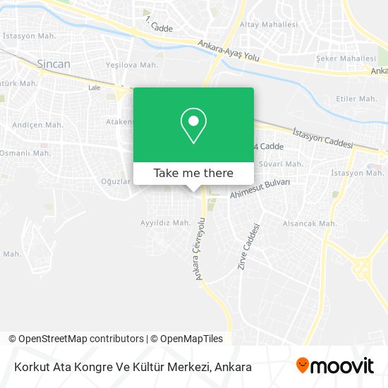Korkut Ata Kongre Ve Kültür Merkezi map