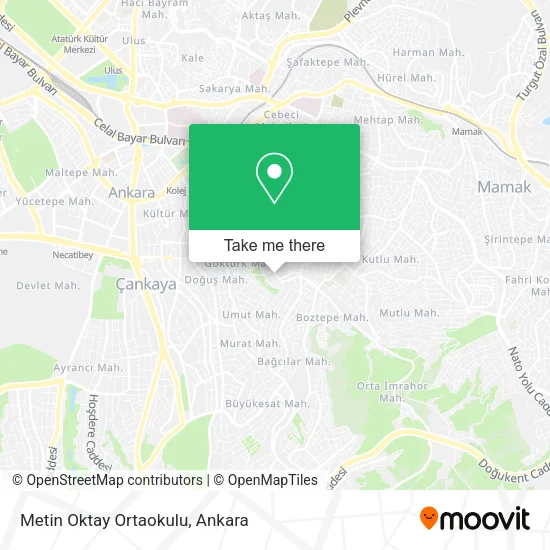 Metin Oktay Ortaokulu map