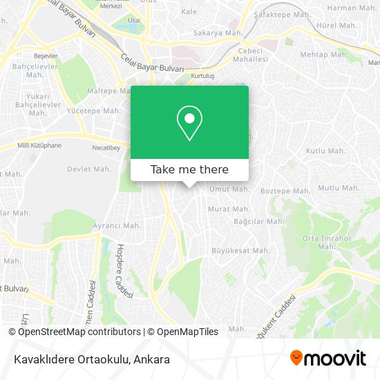 Kavaklıdere Ortaokulu map