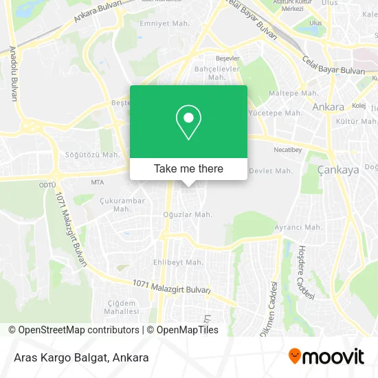 Aras Kargo Balgat map