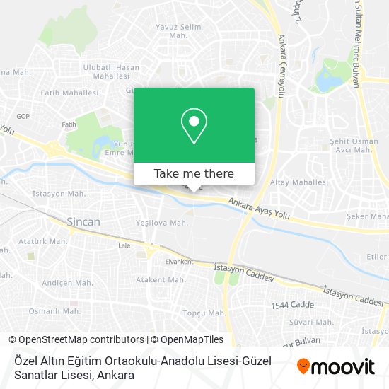 Özel Altın Eğitim Ortaokulu-Anadolu Lisesi-Güzel Sanatlar Lisesi map