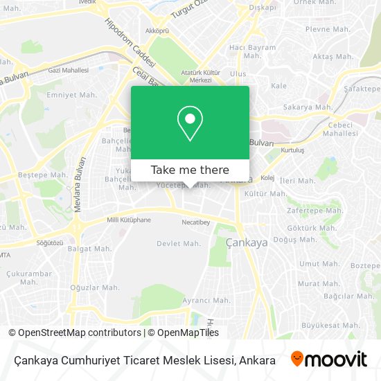 Çankaya Cumhuriyet Ticaret Meslek Lisesi map