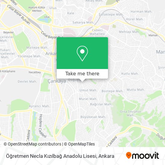 Öğretmen Necla Kızılbağ Anadolu Lisesi map