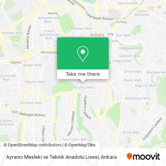 Ayrancı Mesleki ve Teknik Anadolu Lisesi map