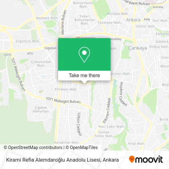 Kirami Refia Alemdaroğlu Anadolu Lisesi map