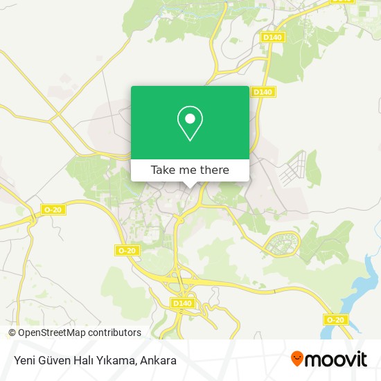 how to get to yeni guven hali yikama in kecioren by bus or subway