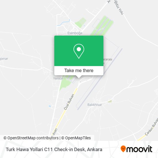 Turk Hawa Yollari C11 Check-in Desk map