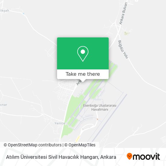 Atılım Üniversitesi Sivil Havacılık Hangarı map