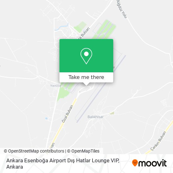 Ankara Esenboğa Airport Dış Hatlar Lounge VIP map