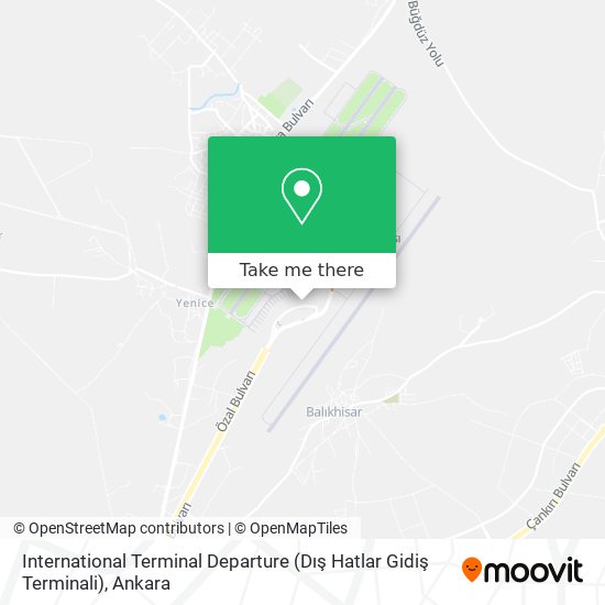 International Terminal Departure (Dış Hatlar Gidiş Terminali) map