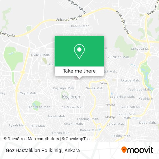 Göz Hastalıkları Polikliniği map