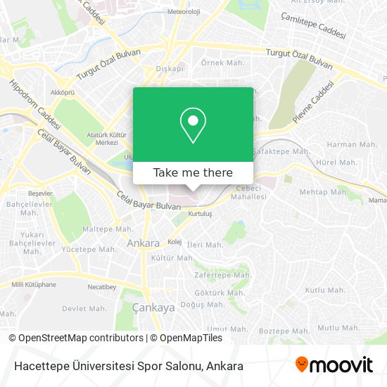 Hacettepe Üniversitesi Spor Salonu map