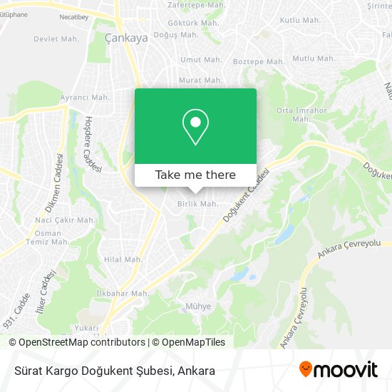Sürat Kargo Doğukent Şubesi map