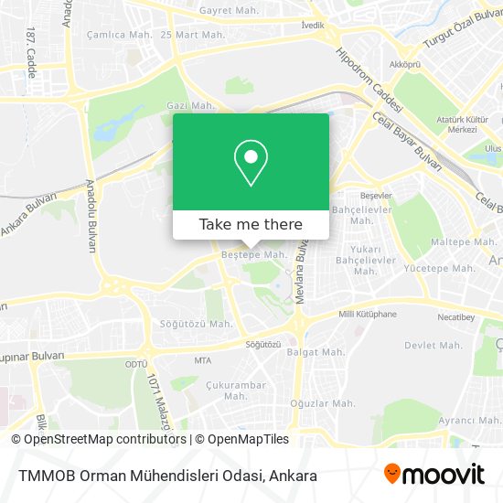 TMMOB Orman Mühendisleri Odasi map