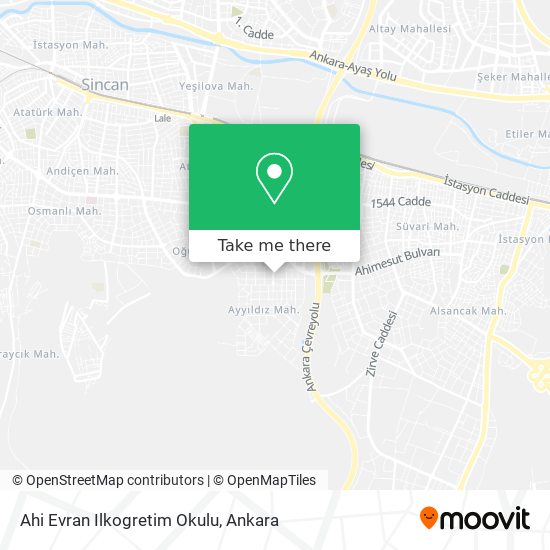 Ahi Evran Ilkogretim Okulu map