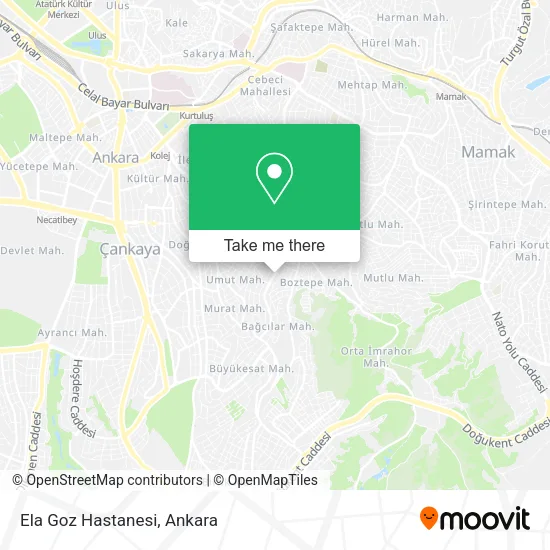 Ela Goz Hastanesi map