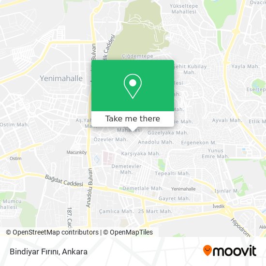 Bindiyar Fırını map