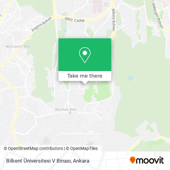 Bilkent Üniversitesi V Binası map