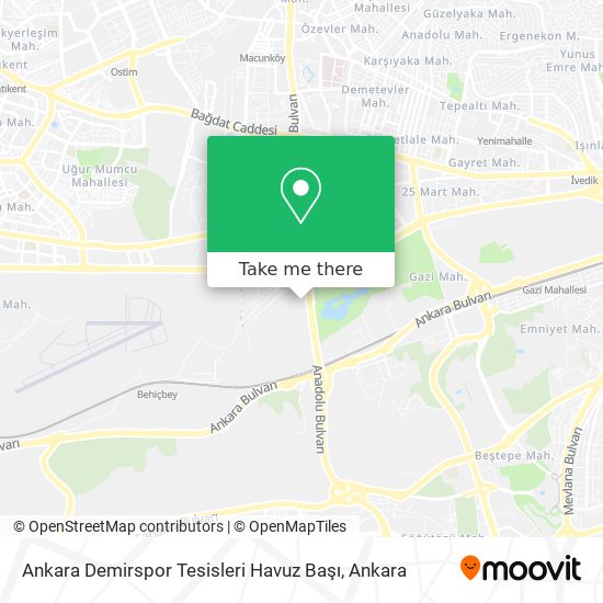 Ankara Demirspor Tesisleri Havuz Başı map