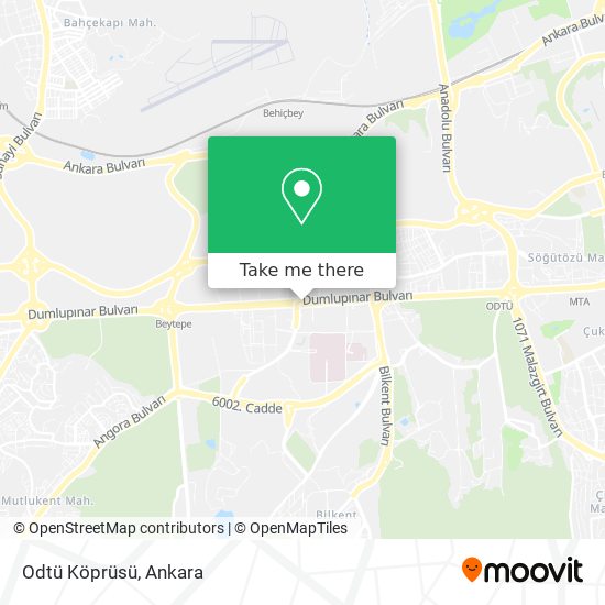 Odtü Köprüsü map