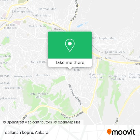 sallanan köprü map