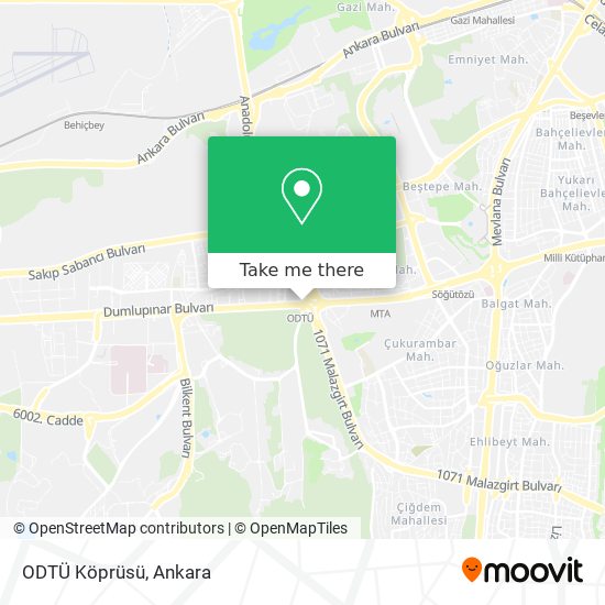 ODTÜ Köprüsü map