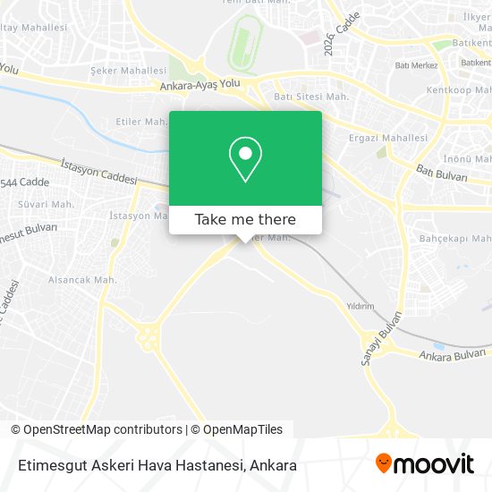 Etimesgut Askeri Hava Hastanesi map