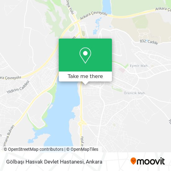 Gölbaşı Hasvak Devlet Hastanesi map
