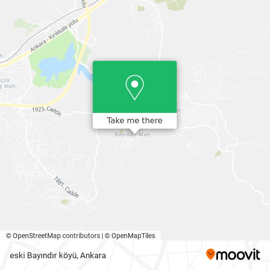 eski Bayındır köyü map