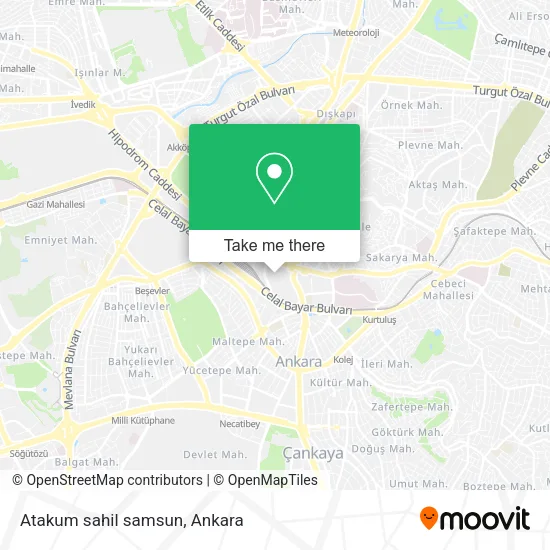 Atakum sahil samsun map