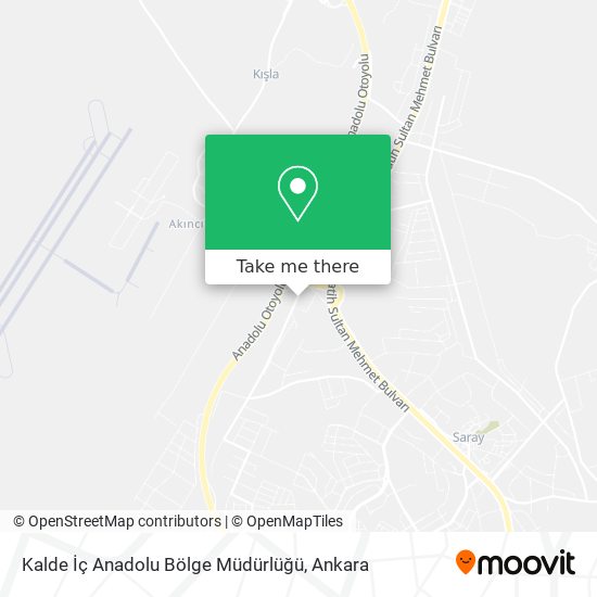 Kalde İç Anadolu Bölge Müdürlüğü map