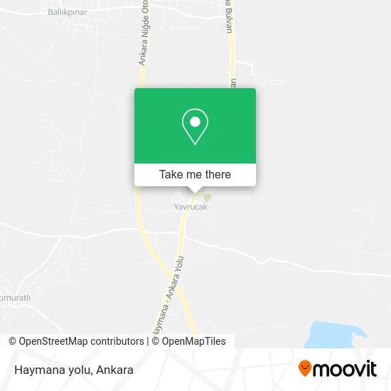Haymana yolu map