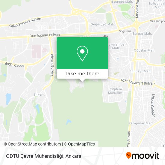 ODTÜ Çevre Mühendisliği map
