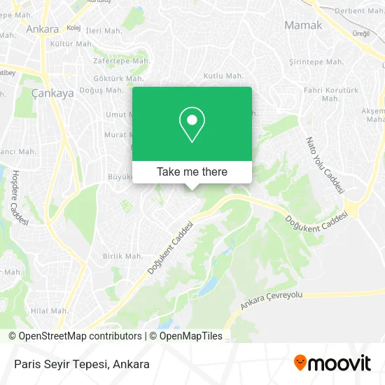 Paris Seyir Tepesi map