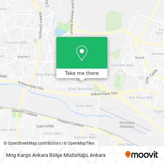 Mng Kargo Ankara Bölge Müdürlüğü map