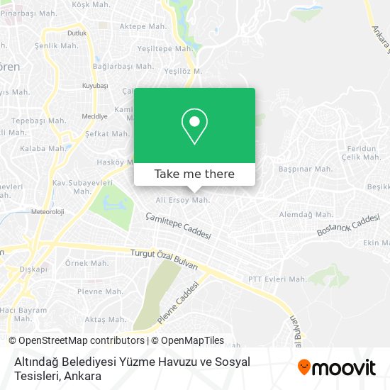 Altındağ Belediyesi Yüzme Havuzu ve Sosyal Tesisleri map