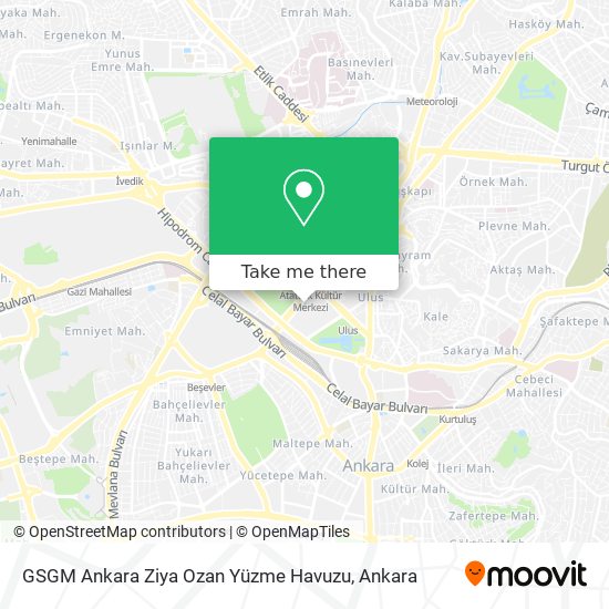 GSGM Ankara Ziya Ozan Yüzme Havuzu map