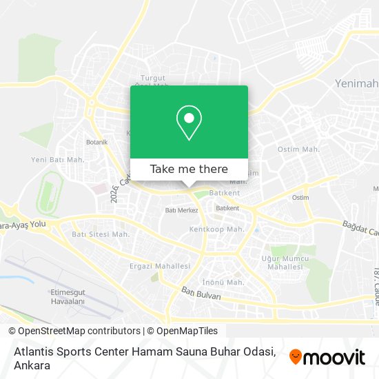 Atlantis Sports Center Hamam Sauna Buhar Odasi map