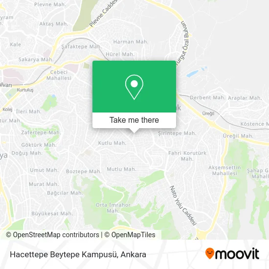 Hacettepe Beytepe Kampusü map
