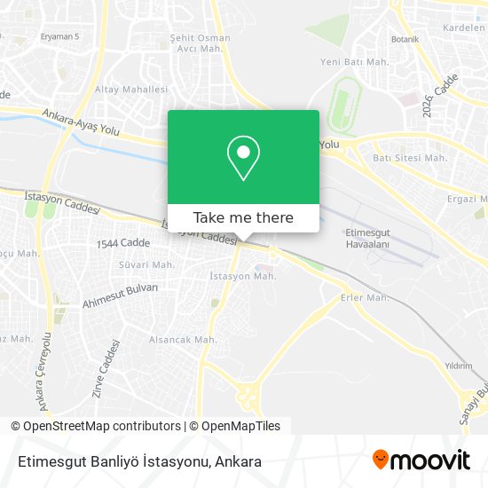 Etimesgut Banliyö İstasyonu map