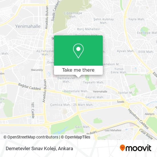 Demetevler Sınav Koleji map