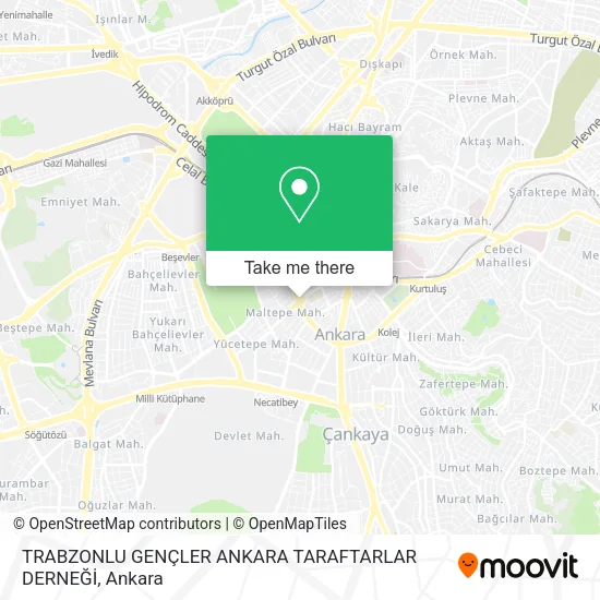 TRABZONLU GENÇLER ANKARA TARAFTARLAR DERNEĞİ map
