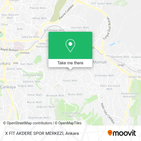X FİT AKDERE SPOR MERKEZİ map