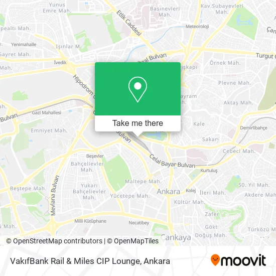 VakıfBank Rail & Miles CIP Lounge map