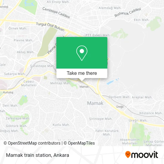 Mamak train station map