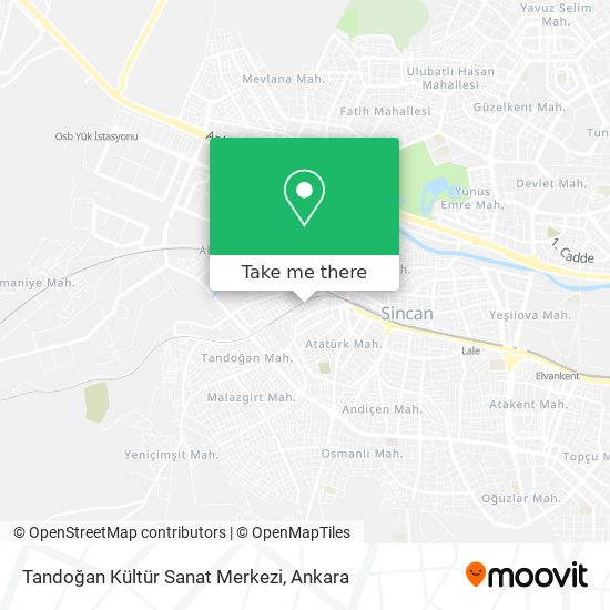 Tandoğan Kültür Sanat Merkezi map