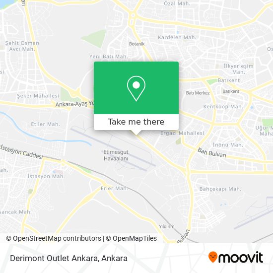 Derimont Outlet Ankara map